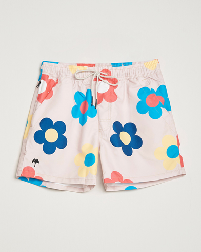 Herren | Badeshort | OAS | Printed Swim Shorts Daisy