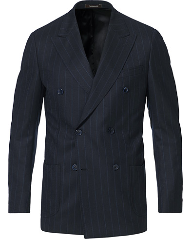 Herren |  | Morris Heritage | Pinstripe Double Breasted Suit Blazer Navy