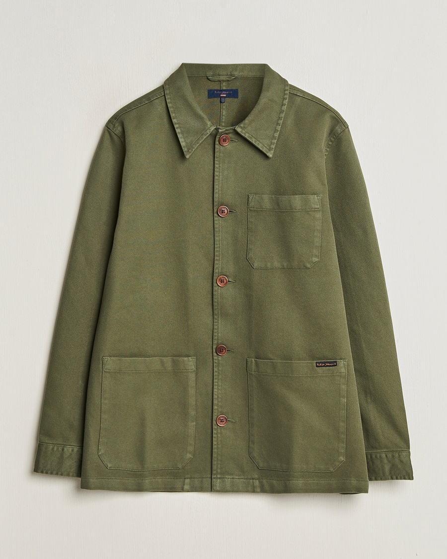 Nudie Jeans Barney Worker Overshirt Olive – Grün