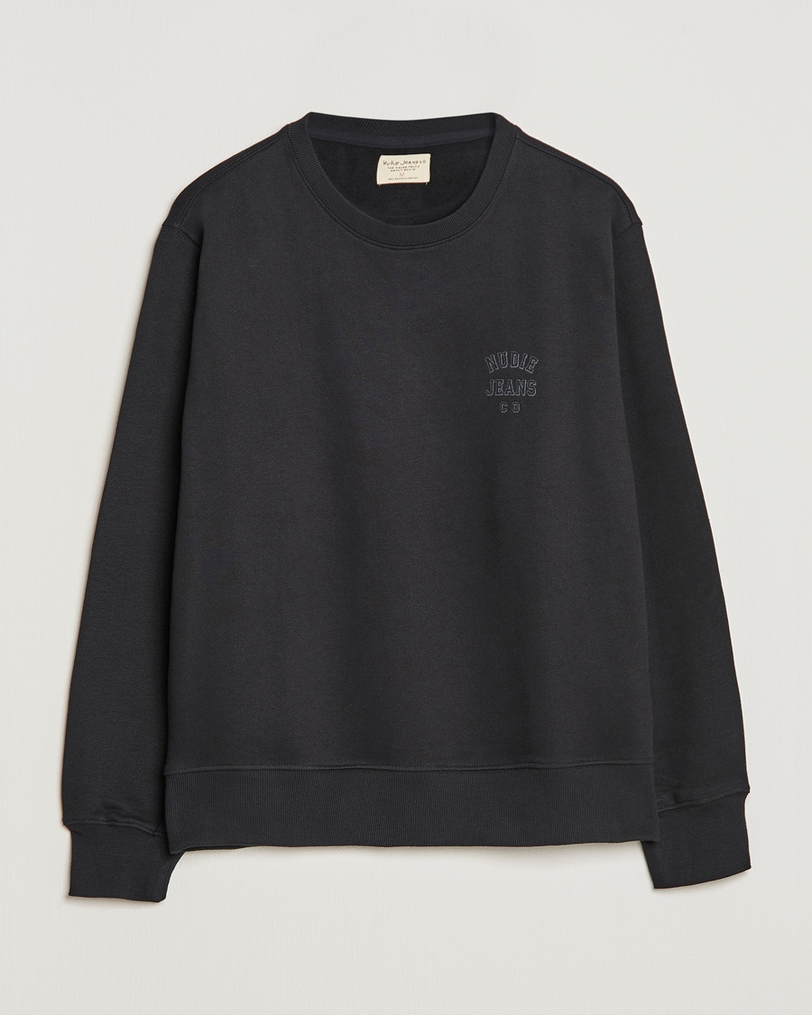 Herren | | Nudie Jeans | Frasse Logo Sweatshirt Black
