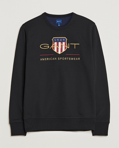 Herren | GANT | GANT | Archive Shield Crew Neck Sweatershirt Black