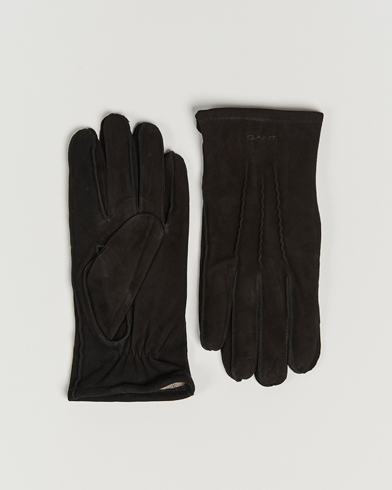 Herren | Preppy Authentic | GANT | Classic Suede Gloves Black