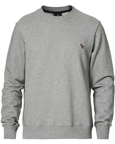 Herren | Graue Sweatshirts | PS Paul Smith | Organic Cotton Zebra Sweatshirt Grey