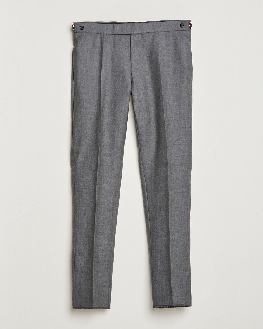  Super 120s Wool Trousers Medium Grey
