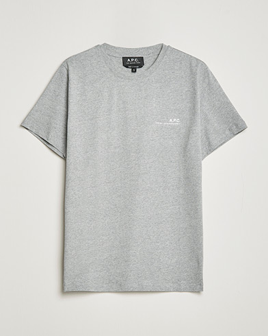 Herren | T-Shirts | A.P.C. | Item Short Sleeve T-Shirt Heather Grey