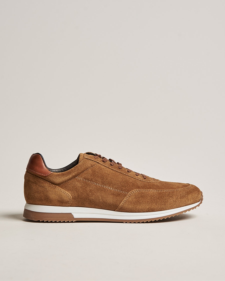 Herren | Loake 1880 | Design Loake | Bannister Running Sneaker Tan Suede