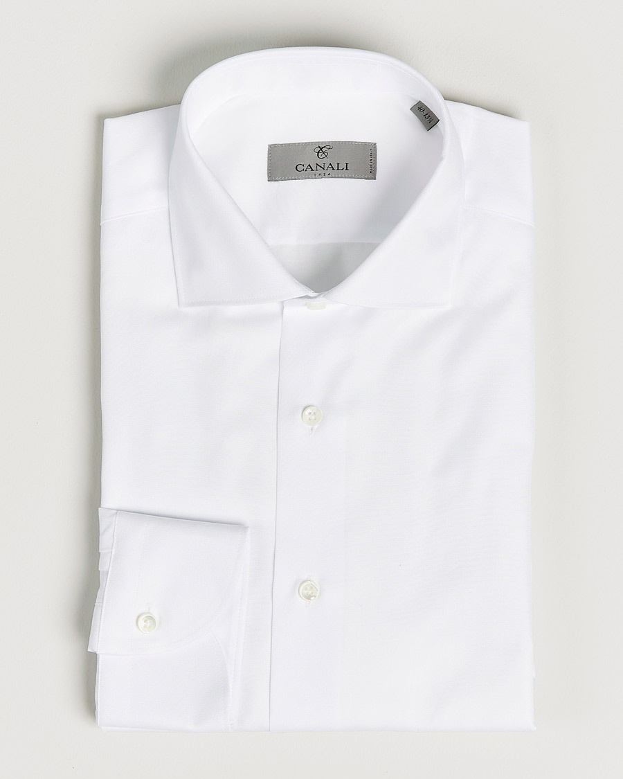  Slim Fit Cotton Shirt White