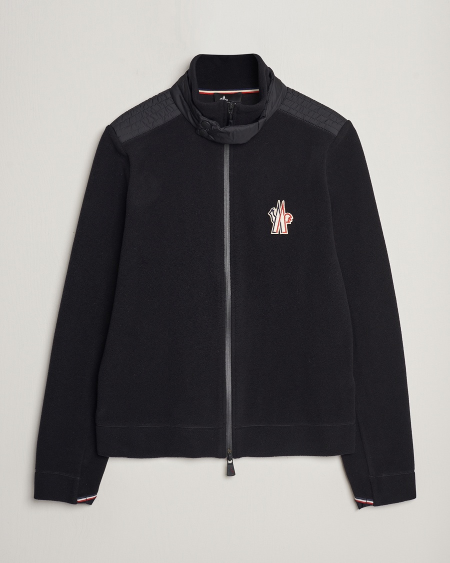 Moncler Grenoble Zip Cardigan Black - Schwarz - Full-zip - Grösse: S