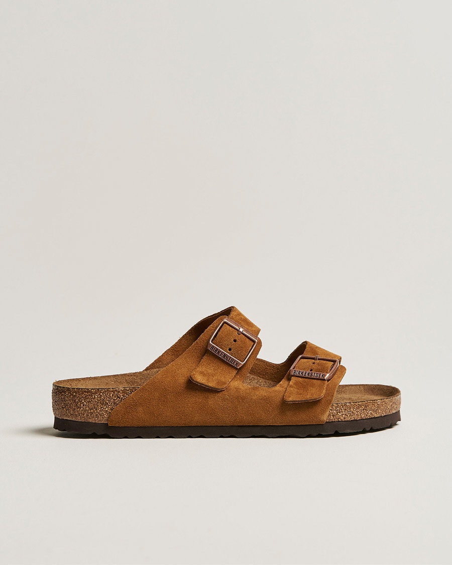 BIRKENSTOCK Arizona Soft Footbed Mink Suede – Braun