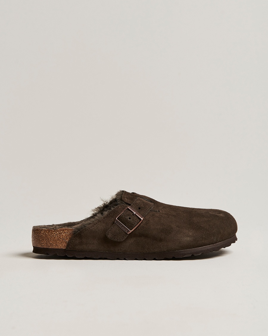 BIRKENSTOCK Boston Shearling Mocca Suede – Braun