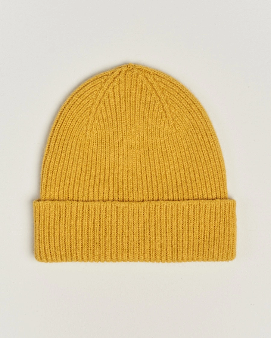 Le Bonnet Lambswool/Caregora Beanie Mustard – Gelb