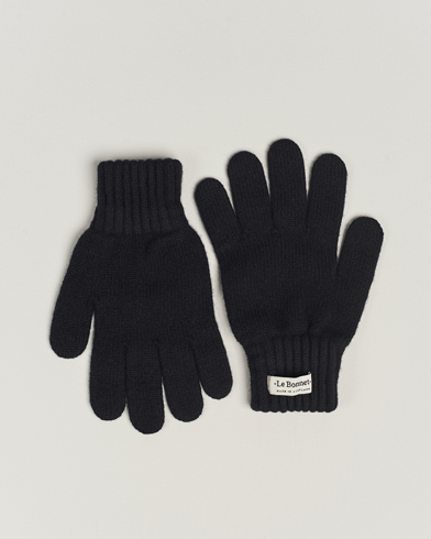 Herren | Handschuhe | Le Bonnet | Merino Wool Gloves Onyx