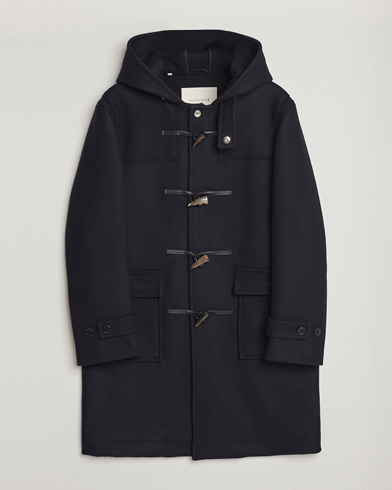Herren | Minimalistische Jacken | Mackintosh | Weir Wool Hooded Duffle Navy