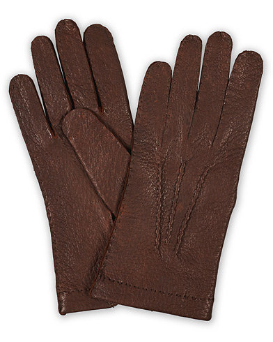Herren | Wärmende Accessoires | Hestra | Peccary Handsewn Unlined Glove Sienna
