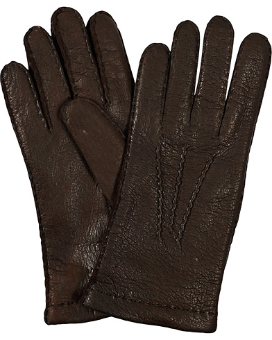 Herren |  | Hestra | Peccary Handsewn Cashmere Glove Espresso