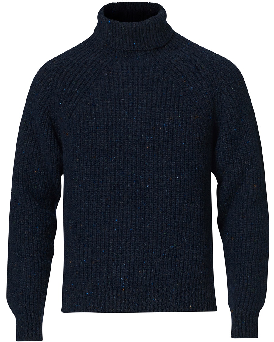Herren | | Inis Meáin | Wool/Cashmere Boatbuilder Turtleneck Navy