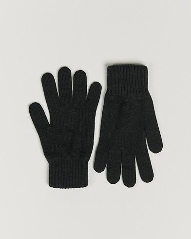Herren | Handschuhe | Johnstons of Elgin | Knitted Cashmere Gloves Black