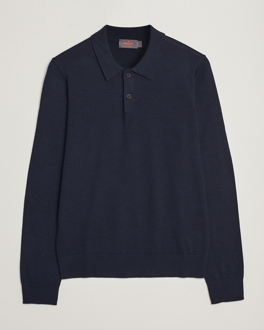  Merino Polo Knit Navy