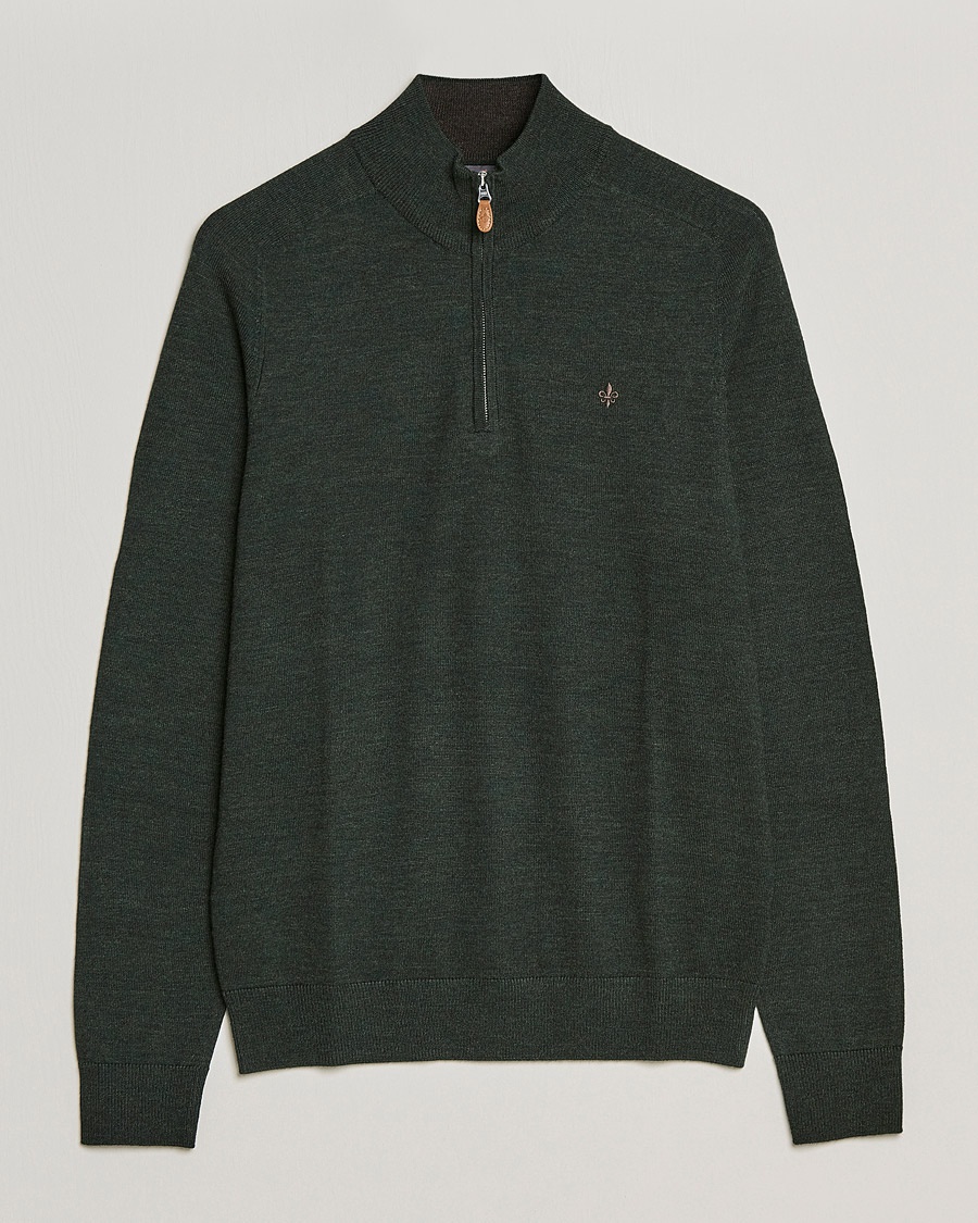  John Merino Half Zip Olive