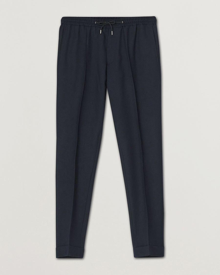 Herren | | Paul Smith | Drawstring Elastic Wool Pant Navy
