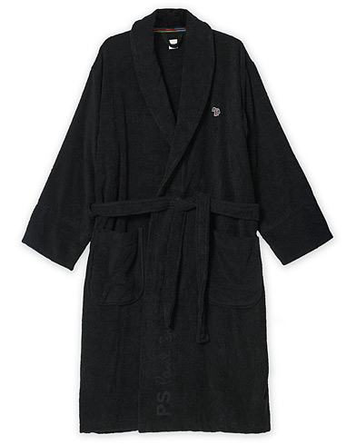 Pyjama & Morgenmantel |  Zebra Cotton Robe Black