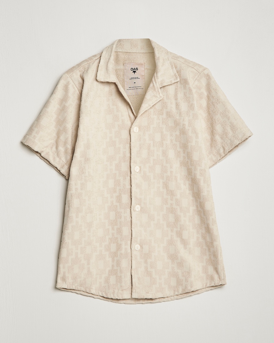  Machu Terry Short Sleeve Shirt Beige