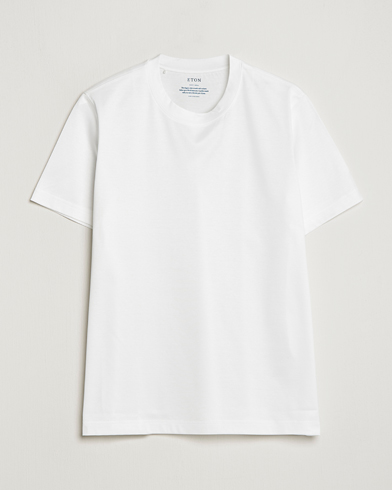 Herren | Festive | Eton | Filo Di Scozia Cotton T-Shirt White