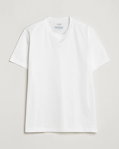 Herren | Eton | Eton | Filo Di Scozia Cotton T-Shirt White