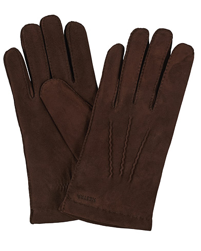 Herren | Handschuhe | Hestra | Arthur Wool Lined Suede Glove Marron
