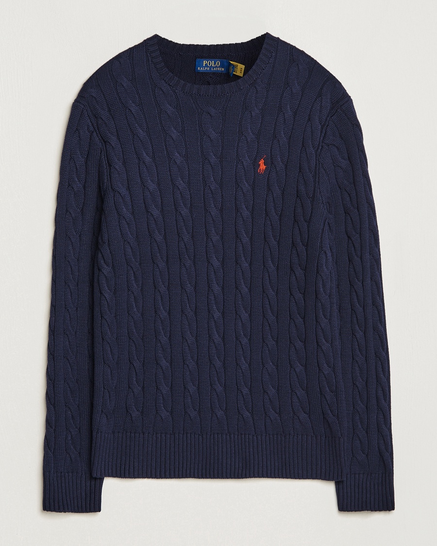 Herren | | Polo Ralph Lauren | Cotton Cable Pullover Hunter Navy