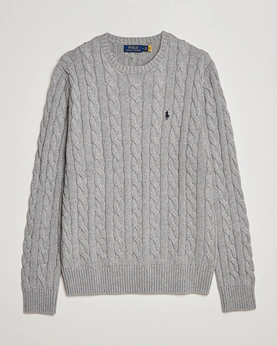 Herren | Kleidung | Polo Ralph Lauren | Cotton Cable Pullover Fawn Grey Heather