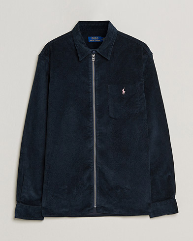 Herren | Hemden | Polo Ralph Lauren | Corduroy Full Zip Overshirt Navy