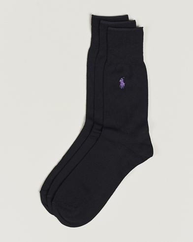 Herren | Socken | Polo Ralph Lauren | 3-Pack Mercerized Cotton Socks Black