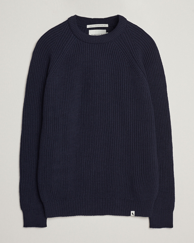 Herren |  | Peregrine | Ford Knitted Wool Jumper Navy