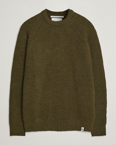 Herren |  | Peregrine | Ford Knitted Wool Jumper Olive