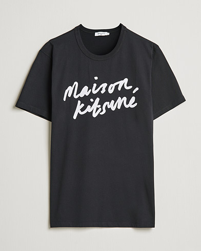 Herren | T-Shirts | Maison Kitsuné | Handwriting Tee Black