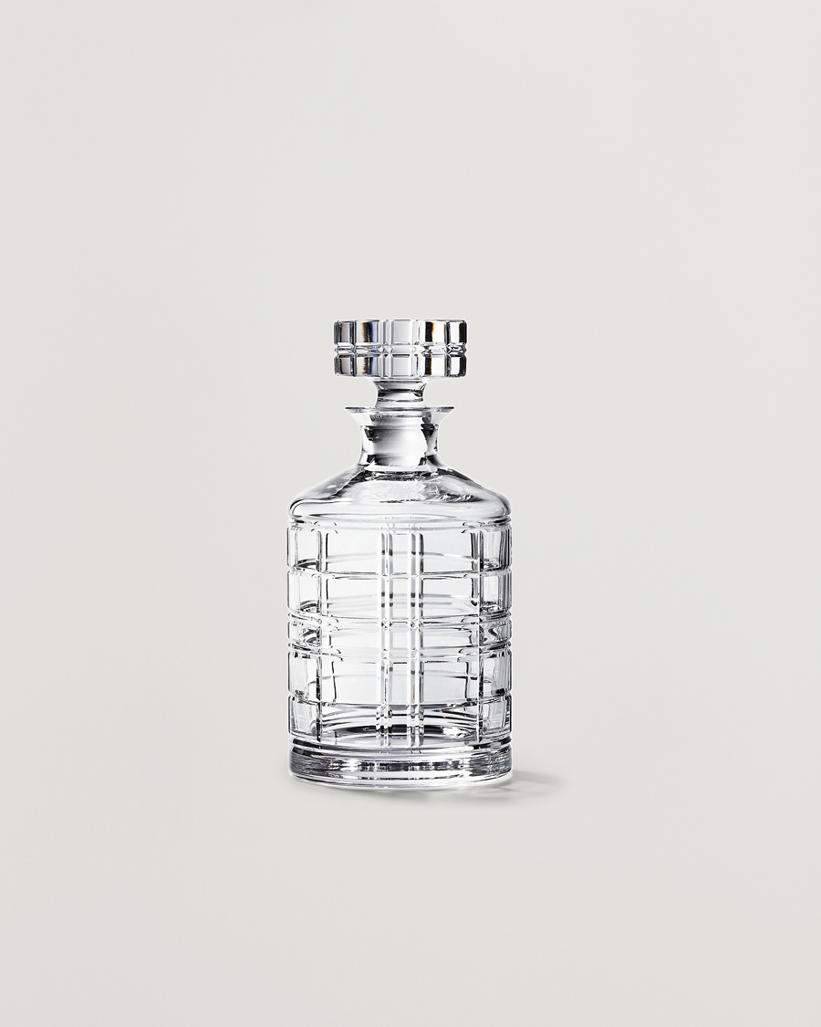  Hudson Plaid Crystal Decanter Clear