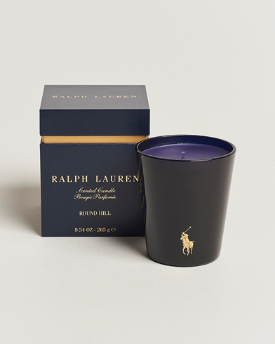 Duftkerzen |  Round Hill Single Wick Candle Navy/Gold
