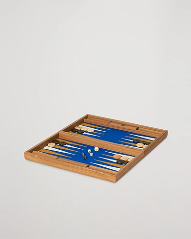 Herren | Special gifts | Manopoulos | Walnut Royal Blue Large Backgammon