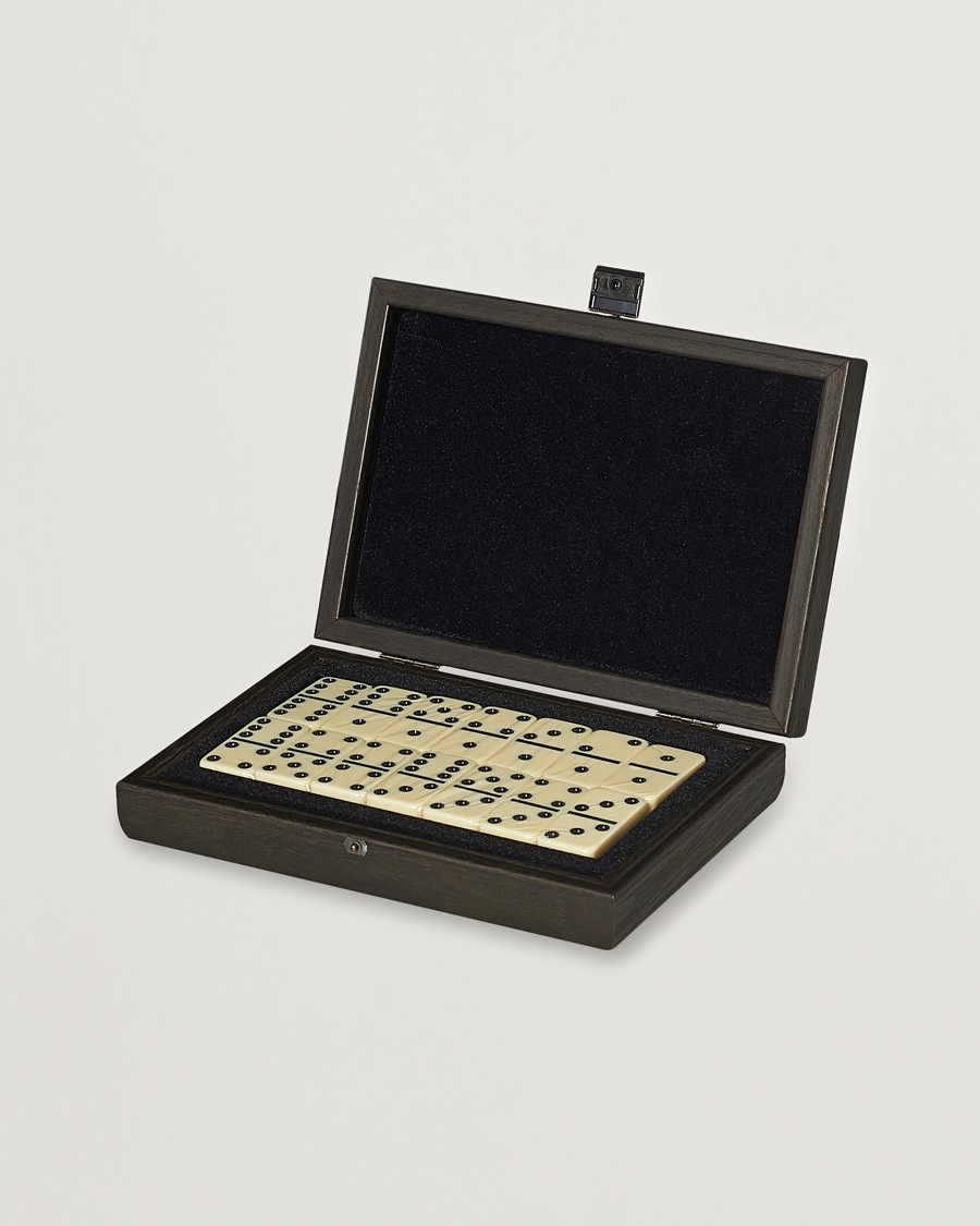 Manopoulos Wooden Domino Case Black – Schwarz