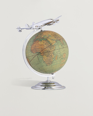 Herren | Dekoration | Authentic Models | On Top Of The World Globe and Plane Silver