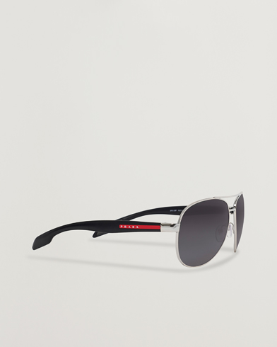 Herren | Prada Linea Rossa | Prada Linea Rossa | 0PS 53PS Polarized Sunglasses Silver