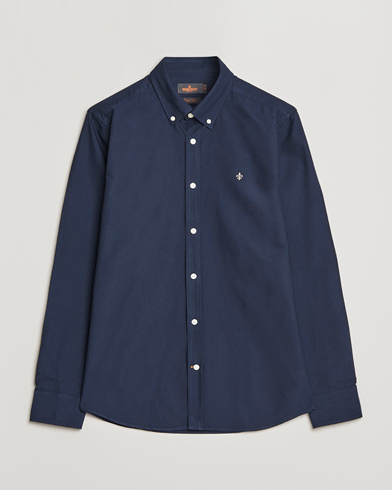 Herren | Oxfordhemden | Morris | Oxford Button Down Cotton Shirt Navy