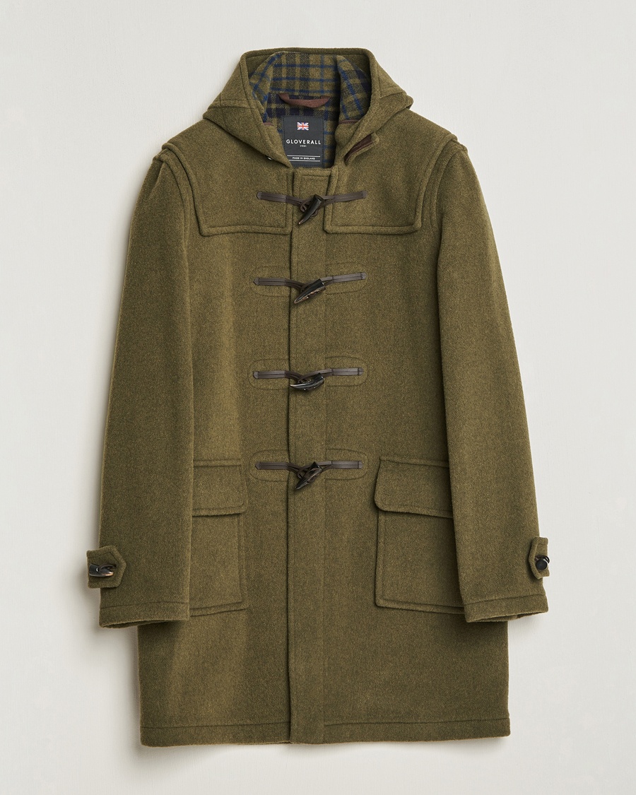 Gloverall Morris Duffle Coat Loden/Check