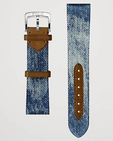 Herren | Uhrenarmband | Polo Ralph Lauren | Sporting Denim Strap Blue