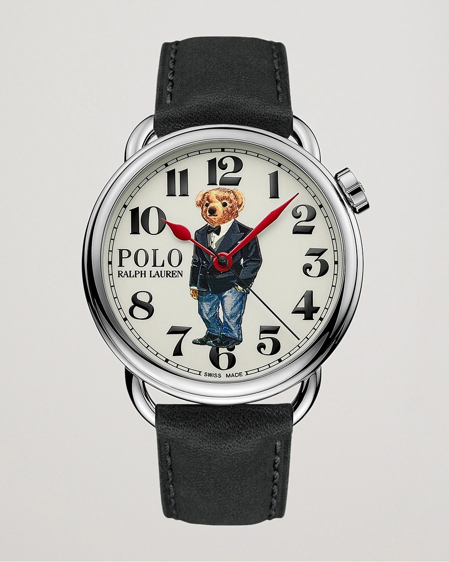 Herren | Textil Strap | Polo Ralph Lauren | 42mm Automatic Denim Tux Bear White Dial