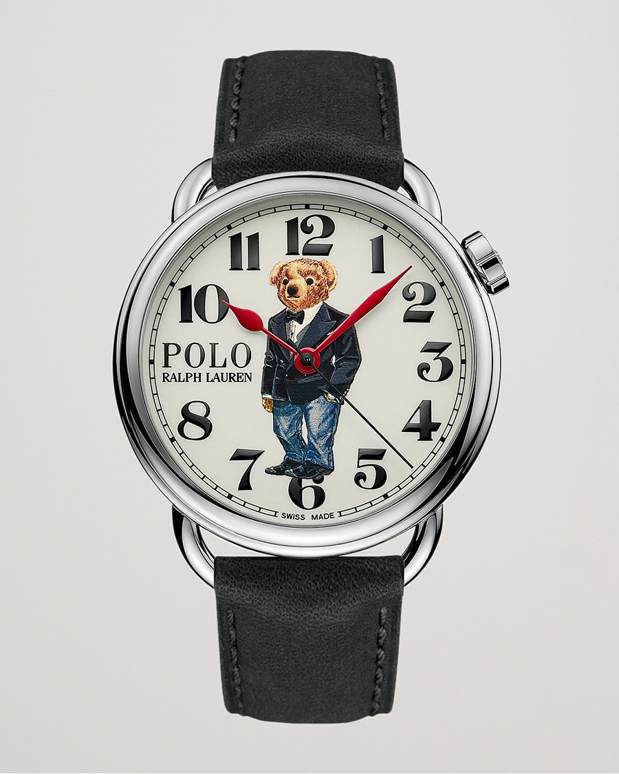 Polo Ralph Lauren 42mm Automatic Denim Tux Bear White Dial – Schwarz
