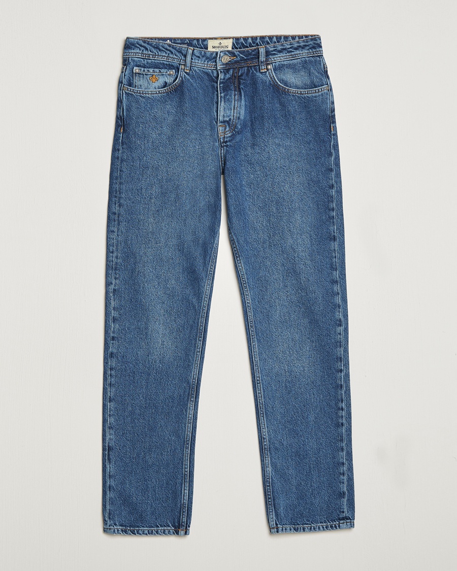 Herren | | Morris | Jermyn Cotton Jeans Blue