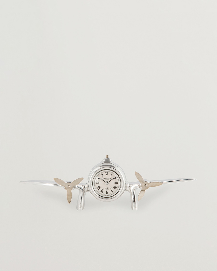 Herren | Unter 100 | Authentic Models | Art Deco Flight Clock Silver