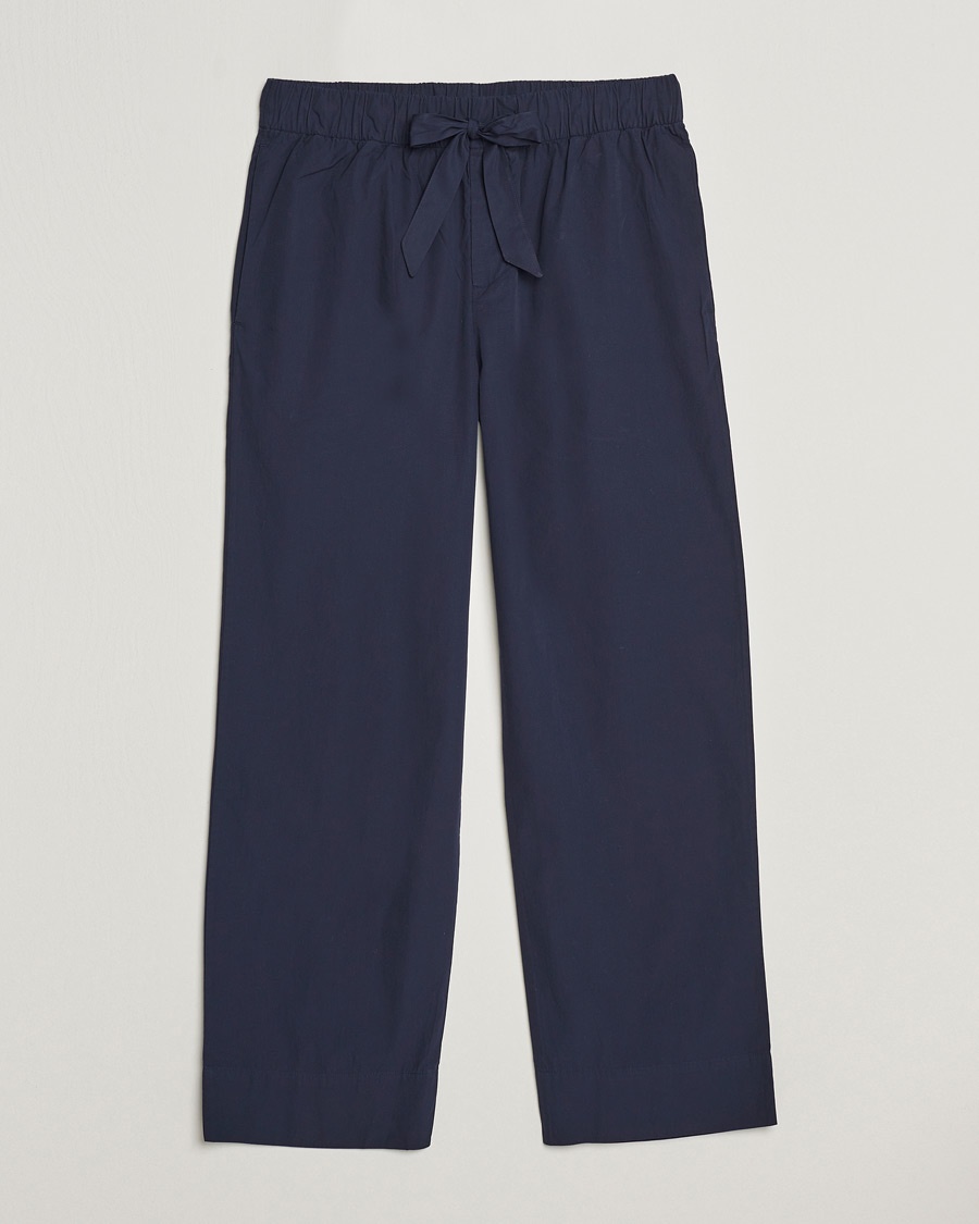 Tekla Poplin Pyjama Pants True Navy – Blau